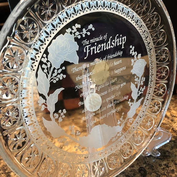 Crystal friendship plate - Picture 7 of 7